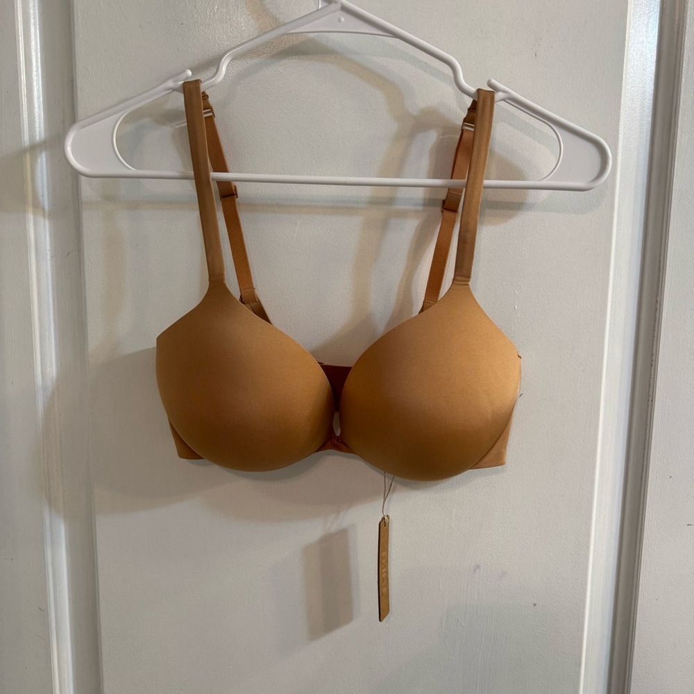 SKIMS Ultimate Push Up Plunge Bra Ochre 32DD NEW WITH TAGS
